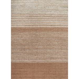 Alfombra de Lana y Viscosa Tejida a Mano con Diseño de Rayas Contorneadas, Rojo y Naranja-Hwv-51078 para Uso Doméstico - Product Image 1