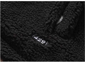 แจ็กเก็ตกันลมมีซิปสำหรับผู้ชายเชอร์ปาบุขนแกะแฟชั่น - Product Image 5