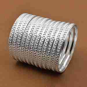 Pulseras Plateadas al por Mayor, Pulseras de Moda, Pulseras Plateadas Personalizadas, Pulseras Plateadas Tradicionales, Pulseras de Latón Plateadas - Product Image 1