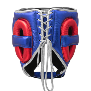 หมวกกันน็อคหนังสำหรับฝึกชกมวยระบายอากาศได้ดีมีสีใหม่ออกแบบได้ตามที่ต้องการ - Product Image 3