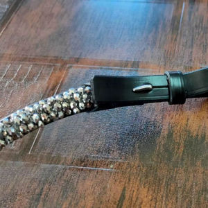 Ligero Super Sier Guanine Leather Brow Band Cómodo Negro Marrón Diseñador Estilo Ecuestre Montar Halter - Product Image 3