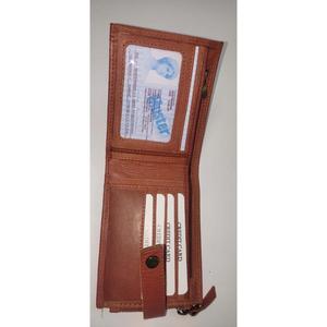 กระเป๋าสตางค์หนังแท้สำหรับสุภาพบุรุษกันน้ำมีกระเป๋าใส่จดหมายปักลายแบบเปิดทุกวัน - Product Image 6