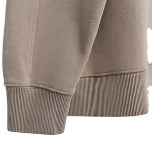 เสื้อสเวตเตอร์คอกลมแขนยาวผ้าฝ้ายเนื้อหนาผ้าคอตตอนเนื้อเรียบหรูหราโอเวอร์ไซส์ดีไซน์เนอร์โอเวอร์ไซส์ออกแบบได้ตามต้องการสำหรับสตรีท2025 - Product Image 4