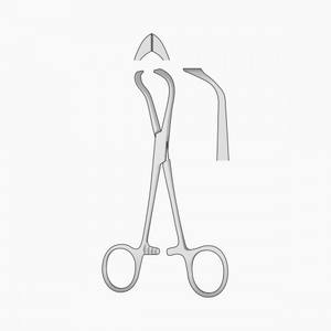 Lorna คีมห้ามเลือดสำหรับผ่าตัดแบบโค้งอุปกรณ์ทางการแพทย์คีมหนีบผ้าแบบต่ำ - Product Image 1