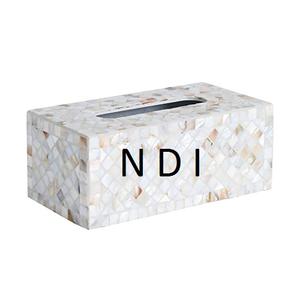 Boîte de support de papier de soie de produit de qualité supérieure forme carrée métal personnalisé pour barres dessus de table boîte de support de mouchoirs décoratifs - Product Image 4