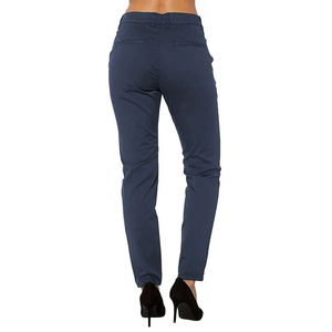 Pantalon chino décontracté, de couleur unie, souple et de qualité supérieure, avec coupe ajustée, pour femmes, de grande taille, respirant, orienté vers l'exportation pour le printemps - Product Image 6