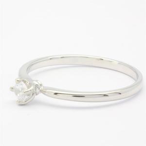 Anillo de Boda Clásico de Diamantes Solitarios Chapado en Oro Sólido para Mujer, Regalo de Aniversario o Compromiso - Product Image 3