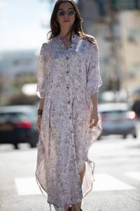 เดรสจับจีบแขนกุดของผู้หญิง, เดรสลูกไม้แฟชั่นผ้าชีฟองทรงหลวมขนาดใหญ่พิเศษซักได้ตามธรรมชาติ - Product Image 2