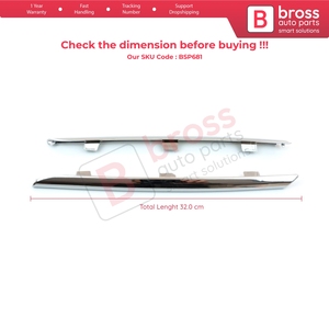 Juego de molduras protectoras cromadas para la parrilla delantera BSP681 620722847R para Clio MK4 - Product Image 5