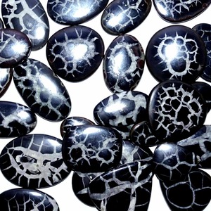 Mezcla de cabujón de cuarzo septario natural y piedra preciosa suelta de forma personalizada para la fabricación de joyas piedra curativa al por mayor de alta calidad - Product Image 2