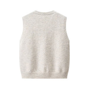 New Arrivals Women's Winter <b>Long</b> Sleeve Pullover Knitted Sweater with Front Logo 100% Cotton Breathable - Product Image 2