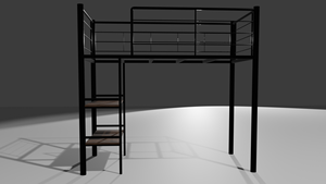 Moderno robusto letto a castello in acciaio la soluzione definitiva per risparmiare spazio - Product Image 5