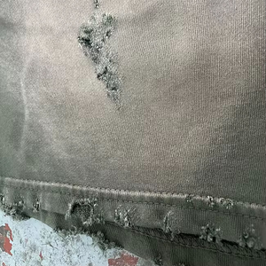 Pantalones cortos desgastados para hombre con lavado ácido personalizado de alta calidad 100% algodón moda verano Vintage con cuerdas High Street Hot Shorts - Product Image 5