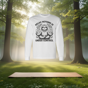 เสื้อยืดแขนยาวโยคะลายสลอธสุดน่ารัก ผ่อนคลาย ไม่ต้องกังวล - Product Image 3