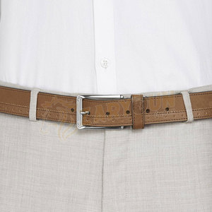 Cinturón de cuero genuino informal de alta calidad para hombre, aleación para hebilla, longitud personalizada, diversos colores, estilo de personalidad a la moda - Product Image 4