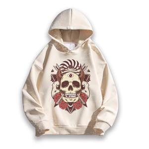 Best Quality Winter Heavyweight Pullover <b>Hoodies</b> DTG Printing Plain Drop Shoulder Design No <b>Strings</b> Thermal Fleece ODM - Product Image 6
