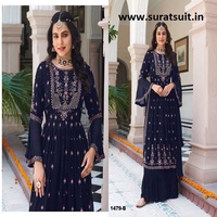 Tendance Nayra Cut Salwar Kameez avec un beau costume Palazzo élégant et élégant choix pour les fêtes et les fêtes