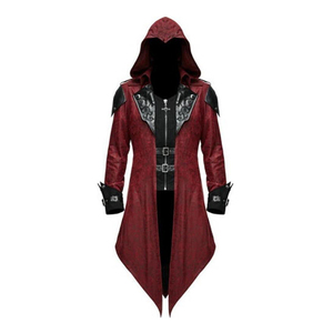 BAIGE Assassin Cosplay mittelalterlicher Mann Streetwear Kapuzenjacken Oberbekleidung Kostüm Edward Assassins Creed Halloween Kostüm - Product Image 5