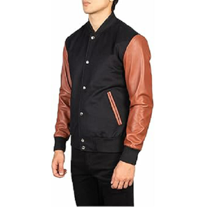 Chaqueta universitaria personalizada 2025 para hombre con bolsillos, chaqueta universitaria transpirable de materiales de alta calidad para hombre - Product Image 1