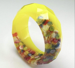 กำไลข้อต่อเรซินหลากสีสำหรับผู้หญิงจากอินเดีย - Product Image 4