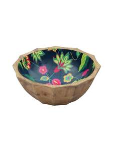 Mango Wood Polished Disposable Eco-Friendly Dinnerware <b>Salad</b> <b>Server</b> Kitchen Food Serving Bowl - Product Image 3