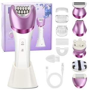 Rasoir électrique pour femmes IPX7, tondeuse intime pour la zone du bikini et l'épilation pubienne, épilateur facial par Lady - Product Image 3