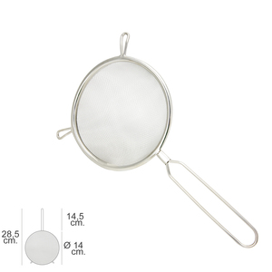Passoire basique en acier inoxydable Ø 14 x 28,5 (H) cm. - Product Image 1