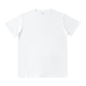 Vente en gros de t-shirts camisas modaux blancs de haute qualité pour hommes, impression de t-shirts unis personnalisés, t-shirts blancs imprimés de logo - Product Image 2