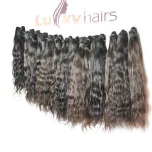 ราคาโรงงานขายส่ง ผมตรงอินเดียแบบธรรมชาติ ไม่ผ่านการแปรรูป ผมแท้แบบเรมี่ ผู้จำหน่ายผม  แบบลอนลึก - Product Image 3