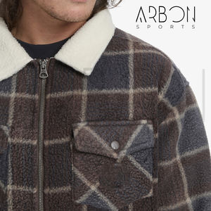 Good Supplier With Own Logo Customized Made Full Zipper Pocket Style Long Sleeve Warm Up Winter Outer Wear <b>Sherpa</b> <b>Fleece</b> Jackets - Product Image 5