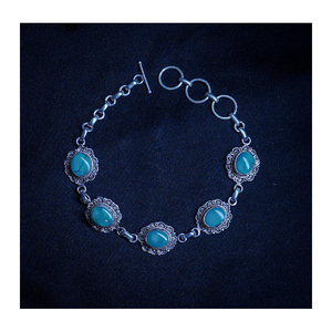 สร้อยข้อมือเงินสเตอร์ลิง925สร้อยข้อมือแฟชั่นปรับได้เหมาะสำหรับผู้หญิงที่ดูมีสไตล์และเป็นของขวัญ - Product Image 2