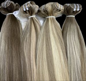 Vente chaude cheveux de trame raides naturels, cheveux de couleur piano, grand stock de cheveux vierges de qualité supérieure 100% cheveux vierges - Product Image 5