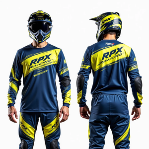 Maillot de motocross à manches longues pour homme, chemise de course de moto tout-terrain, respirant, coupe personnalisée, confortable, vêtements de course automobile - Product Image 5