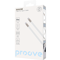 Kabel Data Pengisian Daya Proove SilkLine USB-C ke USB-C 60W 3A 1m