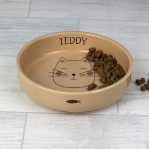 Ensemble de bols en céramique double pour chiens avec support en bois offrant une solution d'alimentation facile pour la nourriture et l'eau - Product Image 1