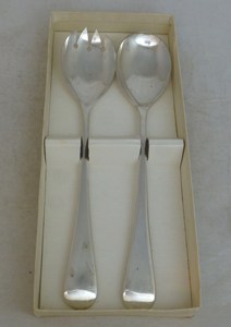 Wonderful Silver <b>Stainless</b> <b>Steel</b> Silverware Salad Server With Simple <b>Flat</b> Handles For Restaurants Hotel And Resorts From India - Product Image 6