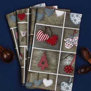 Serviettes à vaisselle en coton 100% personnalisées, imprimées, colorées, brodées et personnalisables, fabricant indien - Product Image 1