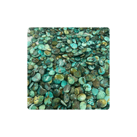 Pierre précieuse naturelle de qualité supérieure, turquoise tibétaine, cabochon, taille brillante, blanc neige, 6,5 mm, 1,00 carat, certifiée par un tiers
