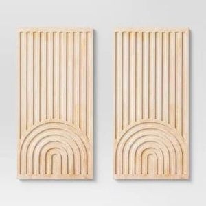 Wavy circle wooden wall art 3d carved round wood sculpture handmade ripple pattern wooden wall decor wholesale price - Product Image 5