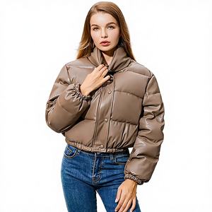 Chaqueta Acolchada de Invierno para Mujer, Impermeable, Tejida, Elegante, para Uso en Exteriores, Transpirable y Cómoda, Talla Grande - Product Image 1