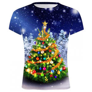 Hot Selling Custom <b>Christmas</b> <b>T</b>-<b>Shirt</b> <b>for</b> <b>Men</b> Breathable 100% Cotton Knitted Fabric Patterned Print <b>Christmas</b> Hot Selling Jersey - Product Image 4