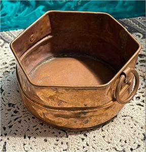 Brass <b>planter</b> or flower pot. decorative containers used hold potted plants, often without drainage holes, plant inside the 2025 - Product Image 5