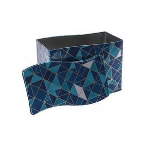 Boîte en fer blanc personnalisée de style tissé pour l'emballage alimentaire |   Boîte à biscuits, bonbons et thé avec couvercle - Product Image 2