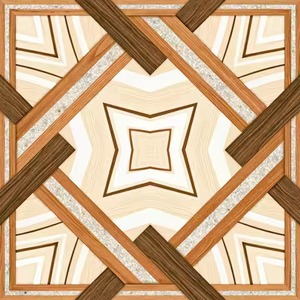 400x400mm bande de bois aspect porcelaine céramique 16x16 numérique plancher extérieur robuste 40x40cm carreaux de stationnement pour les pays du Golfe - Product Image 6