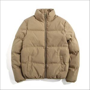 Blouson d'hiver matelassé personnalisé pour homme 2024 en toile, effet bulle, brillant, réfléchissant, col montant, à capuche, fermeture éclair, imperméable - Product Image 5