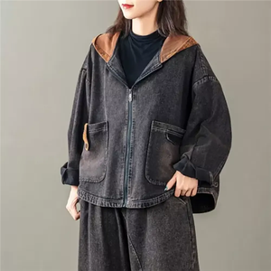 Haute qualité pas cher prix dames veste en jean nouveau style taille régulière à manches longues tenue décontracté femmes veste en jean - Product Image 5