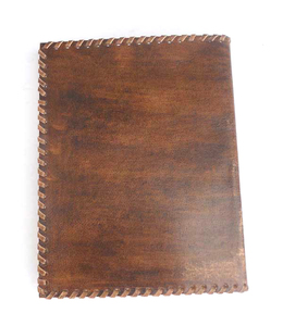 Cahier de notes personnalisé en cuir de grande taille A5 style antique vintage avec cahiers de poche pour usage personnel - Product Image 3
