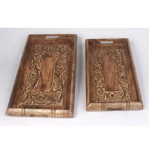 Plato de Servir Artesanal de Última Tendencia, Bandeja de Servir de Madera de Diseño Moderno para Restaurantes, Cafeterías y Hoteles - Product Image 1