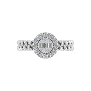 Anillo de Compromiso Clásico con Diamante Natural Personalizado 2025, Oro Real de 18K, Joyería Fina para Boda, Corte Baguette, Engaste de Puntas, Tendencia - Product Image 3