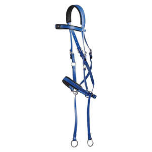 Brida de caballo ajustable de cuero Premium, duradera, suave, acolchada, elegante, cómoda, para entrenamiento de equitación, espectáculo de doma, salto occidental - Product Image 6